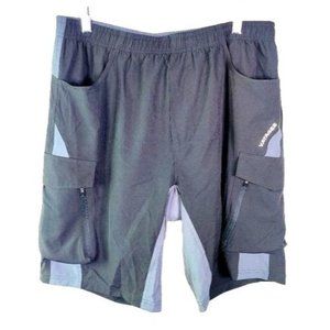 Vayager Bike Bicycle Athletic Shorts Black XL Padded Bottom